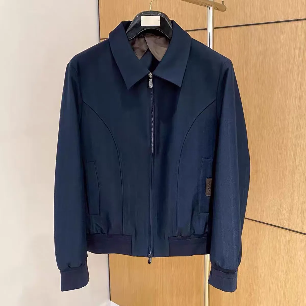 

Men's Busin Casual Flip Collar Jaet Autumn Winter New Sle Mermaid Pattern Adstrative Coat Trendy Linen 00%