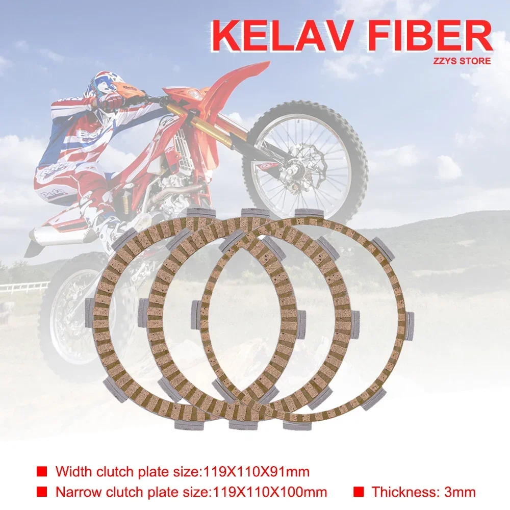 

Motorcycle Accessories Kelaf Fiber Friction Clutch Plate For Honda MTX80K 83-84 NSR80 88-89 SL230 97-01 SL 230 MTX80 NSR MTX 80