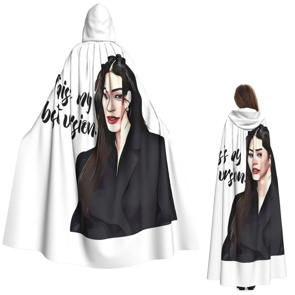

Copy Of Its Always Been You - Lingorm Tv Series Long Hooded Cloak Witch Medieval Costume Cosplay Cape HalloweenVampire