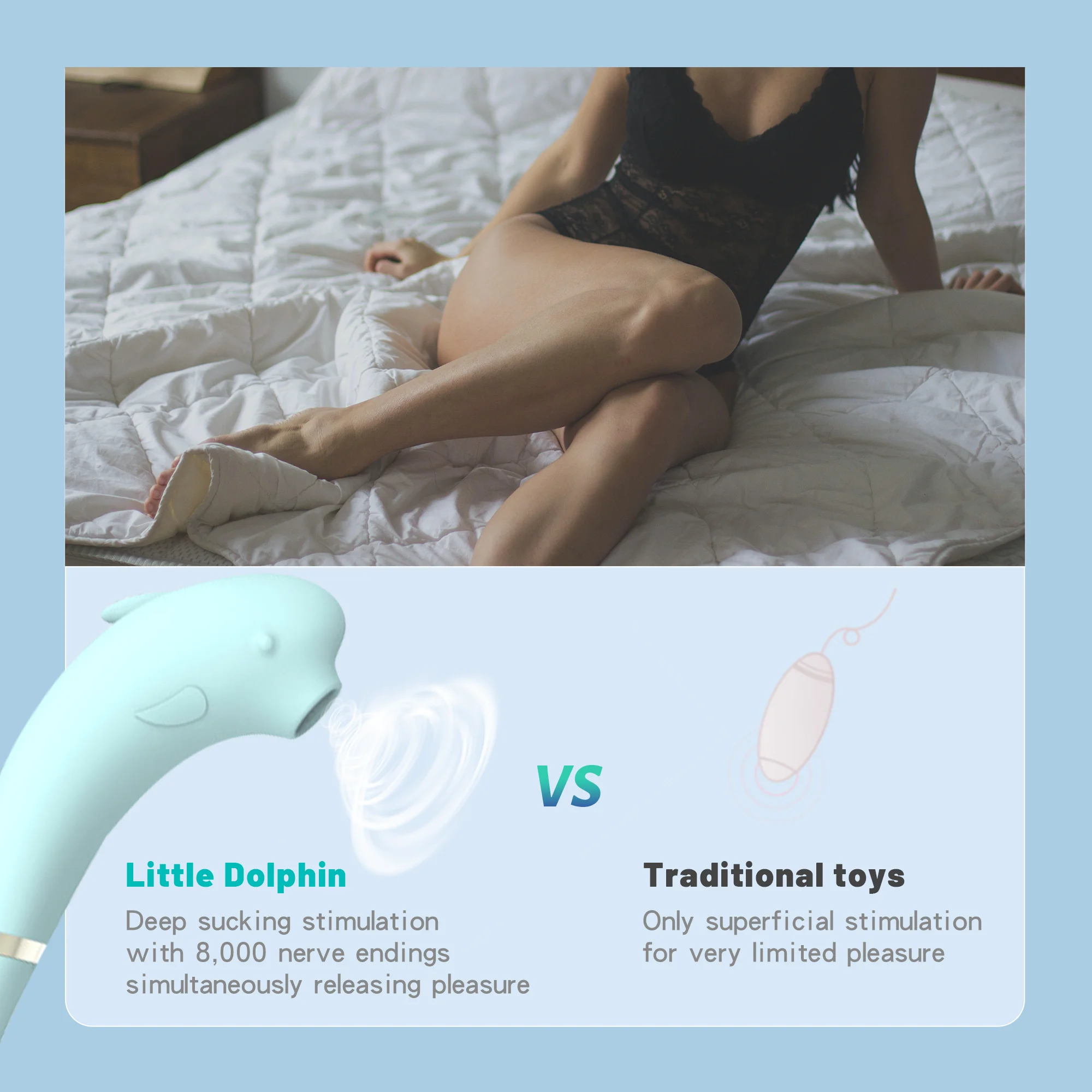 Little Dolphin Sucking Vibrators For Women Clitoris Stimulator Vagina Oral Nipple Sucker Stimulation Masturbator Adult Sex Toys