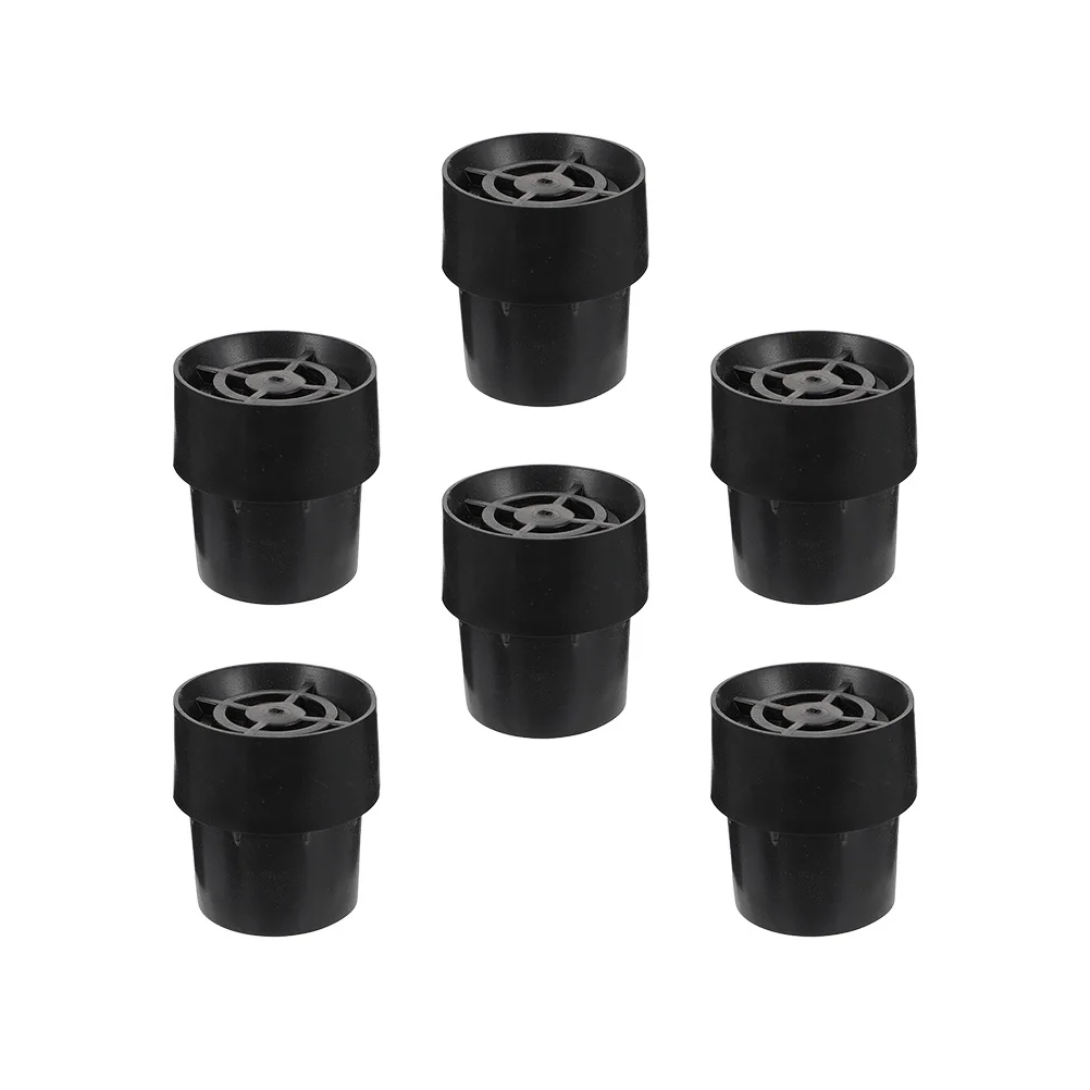 

6 Pcs Non-slip Mat Trampoline Caps Parts Outdoor Black Felt Pads Feet Skid Chair Leg Floor Protectors Covers Furniture