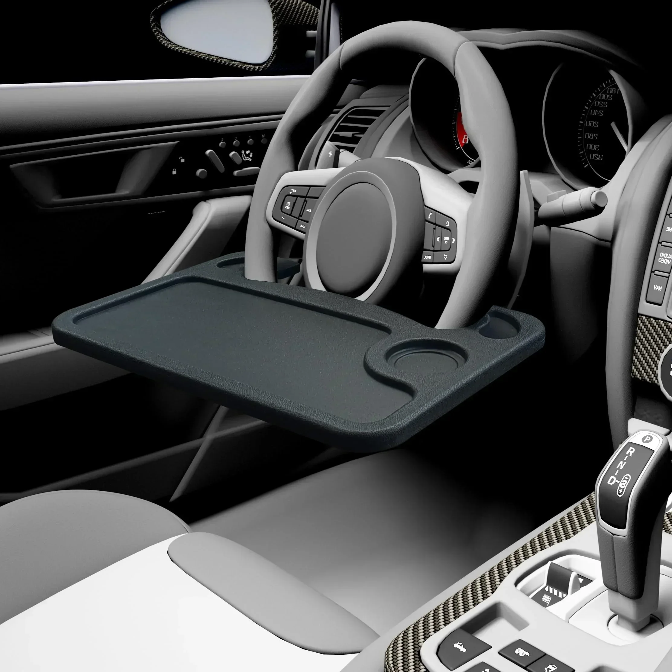 Portable Multi Functional Car Steering Wheel Table Tray Universal Steering Wheel Desk For Dining Laptop Daily Work