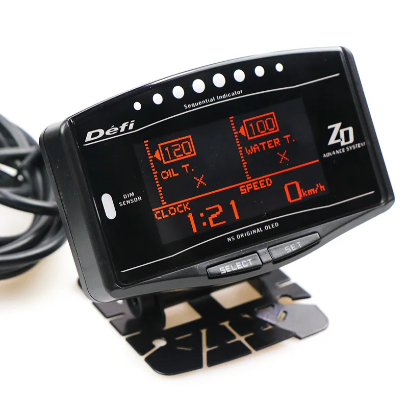 

Advance ZD Racing Meter Car Modification LED Liquid Crystal Gauge With Sensors Oil Water Temp Volt Fuel Press Ext Afr Turbo