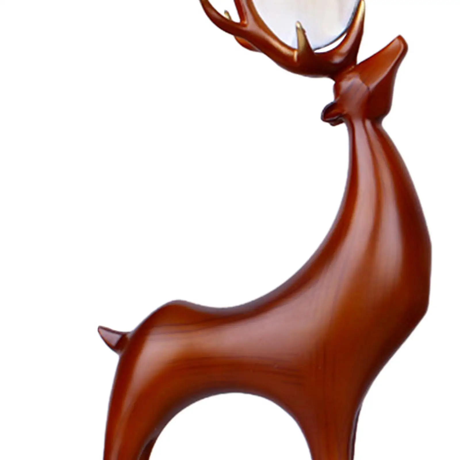 3x Reindeer Figurines Small Medium Large Home Bulk Christmas Elk Statues for Office Mother's Day Wedding Father's Day Bookshelf