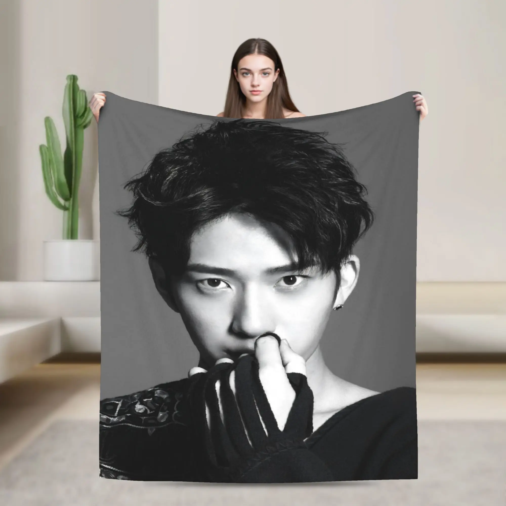 New Arrival The Early Spring jing boran Blankets Lightweight Thin Flannel  Relax Throw Blanket Machine Washable