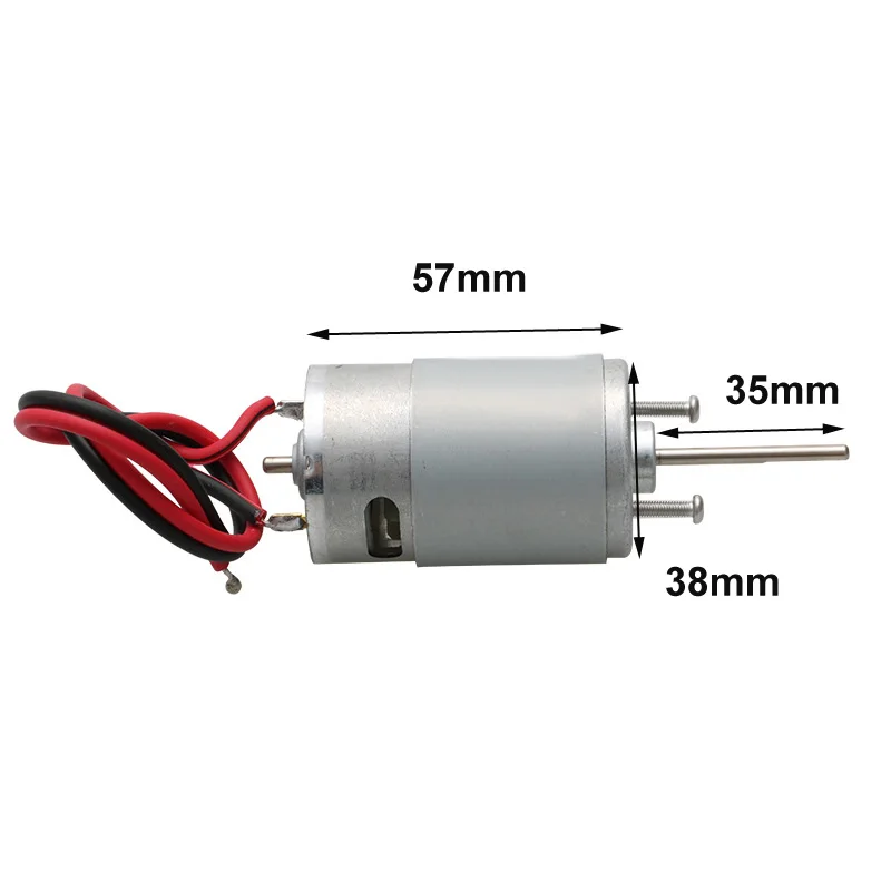 12V Large Power 550 Dedicated High Speed Motor with 3-Blade Screw Propeller Waterproof Gasket Kit for RC Bait Boat Machine