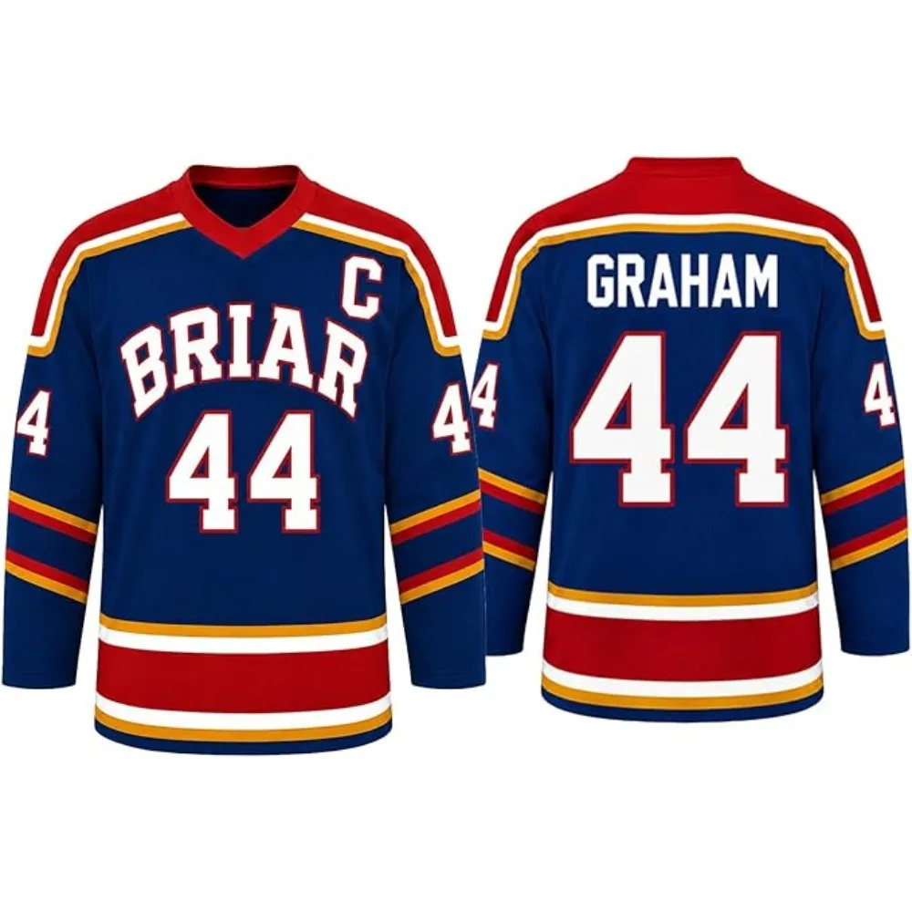 Off Campus Merch Hockey Jersey Graham 44 & Logan 22 & Tucker 46 & Di Laurentis 66 Men/Women Long Sleeve Hockey Shirts for Fans