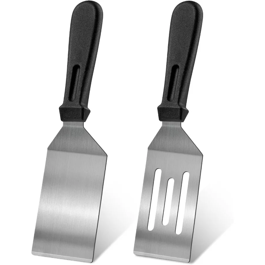 

2Pcs Stainless Steel Spatula SetSpatula for Cast Iron Skillet Metal Spatula for Cng with Heat Resistant Handle Metal Spatulas f