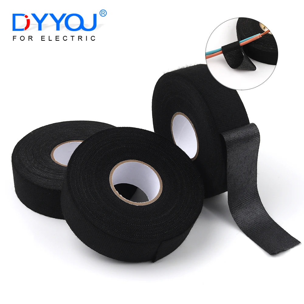 

25 Meter 30MM Width Car Wiring Harness Tape High and Low Temperature Resistant Automobile Repair Tools Electrical Cable Tapes