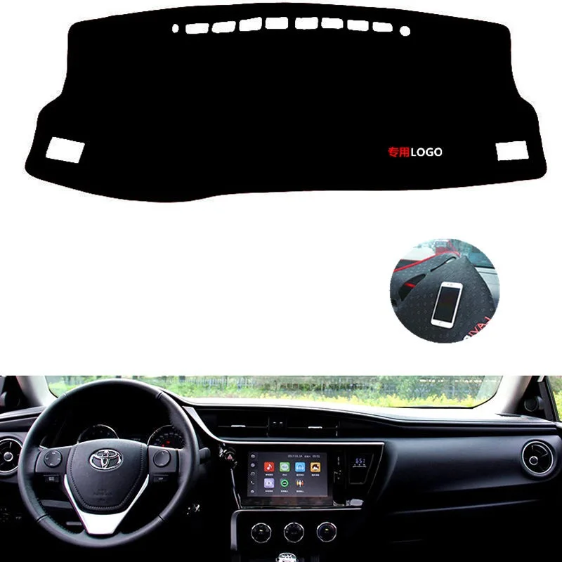 For Toyota Corolla 2014 2015 2016 2017 2018 Left Right Hand Drive Non Slip Dashboard Cover Mat Sunshade Carpet Car Accessories