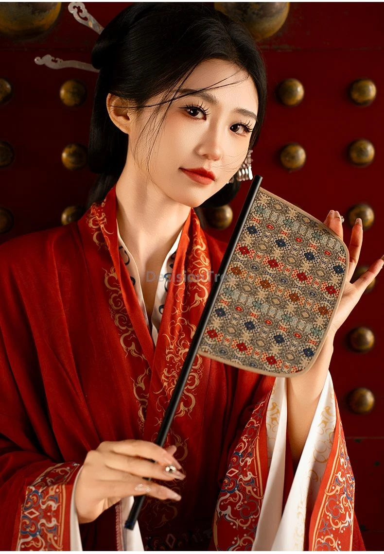 

2025 wei jin dynasty traditional fans chinese warring states robe performance versatile prop fan foldable printed retro fan