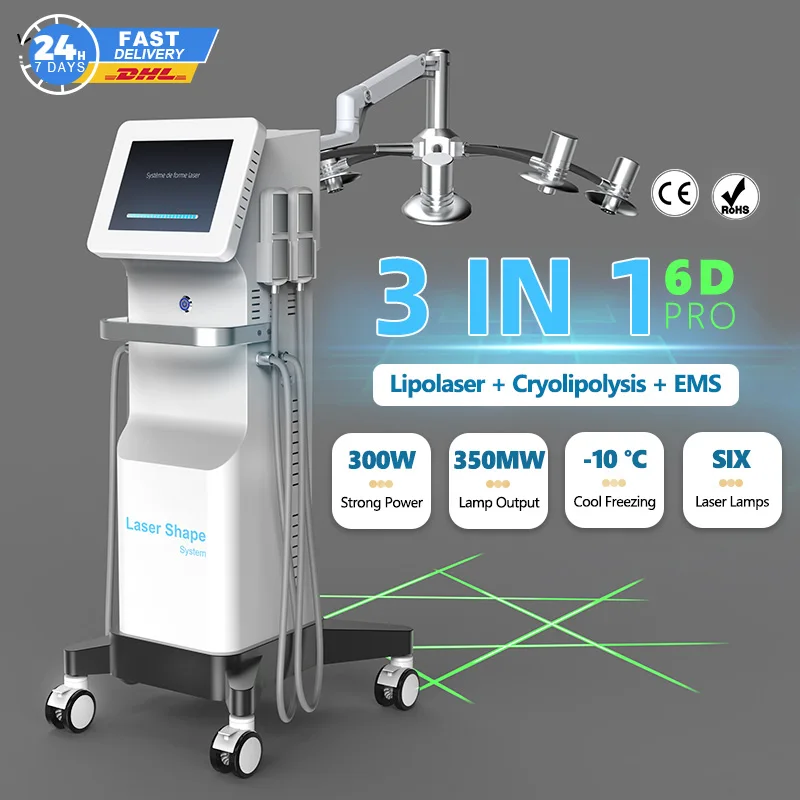 Professional Lipolaser Body Slimming Machine EMS Fat Removal Lipo Lazer Fat Removal Body Contouring Weight Loss Equipment CE