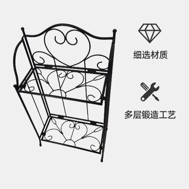 Square two-layer flower stand, balcony flower stand, floor-to-ceiling shelf, indoor splicing flower stand, flower pot stand