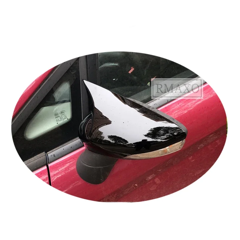 

For Ford Fiesta 2009-2015 Back Mirror Covers Reversing mirror case cover Look ABS 2PCS Cover paste Side Mirror Covers