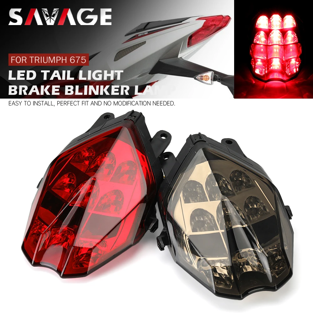 LED Tail Light Brake Lamp For Speed Triple 675/R Daytona 2013-2020 Street Triple S 660 R/RS 765 2022 Motorcycle Rear Turn Signal