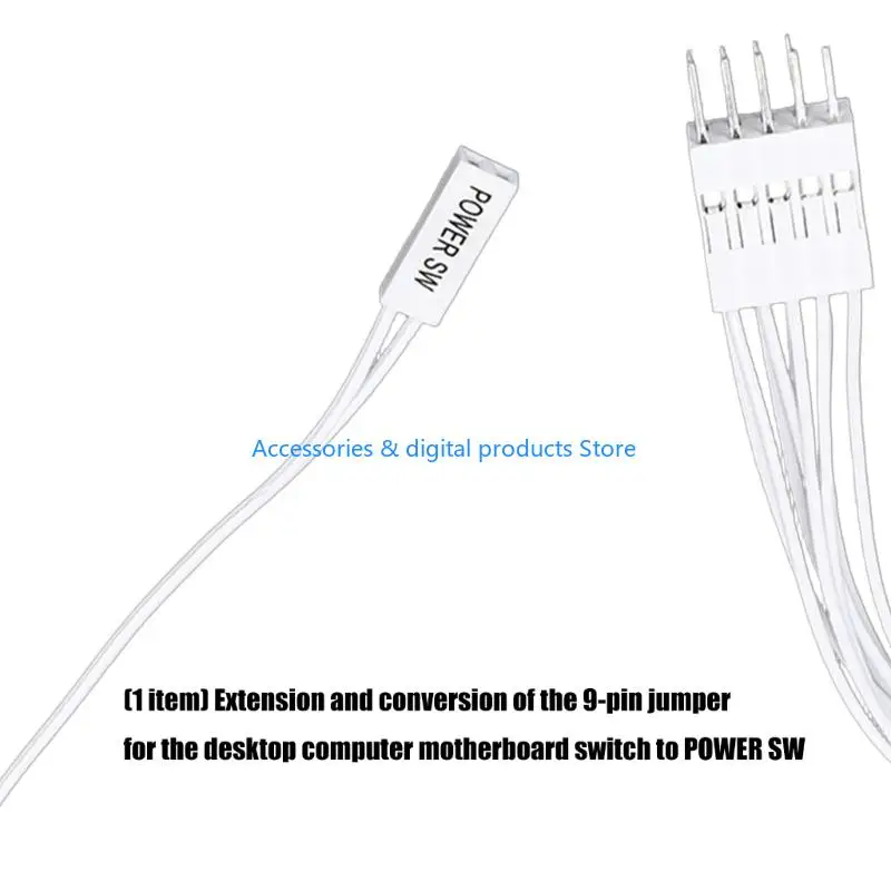 77JD Foolproof 9 Pin Power Switches Cable with Clear Polarity for Simple Installation Process