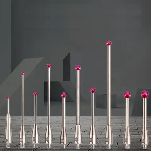 1pc M2 볼 Cmm 스레드 및 Cnc 측정 프로브 합금강 스타일러스 포인트 접촉 H7805-H4161 범용 Cnc 측정 프로브