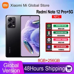 Xiaomi-Smartphone Redmi Note 12 Pro Plus 5G, versión Global, 8GB y 256GB, NFC, MediaTek Dimensity 1080, cámara de 200MP, cámara OIS, carga de 120W