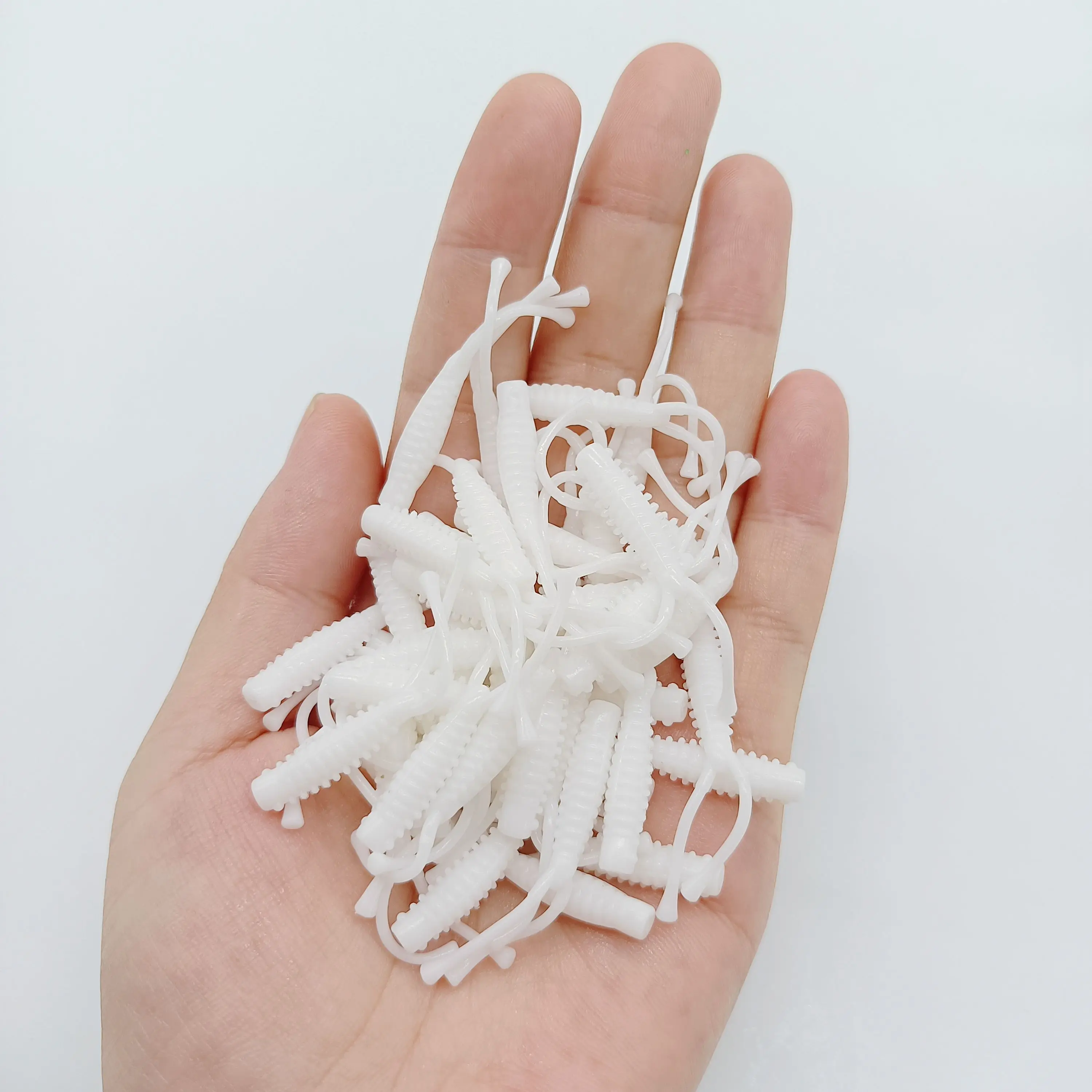 DUODUOYU 10PCS Mini Ajing Soft Fishing Lure  0.4g/40mm Soft Worm Jigging Wobbler Artificial Fishing Accessories