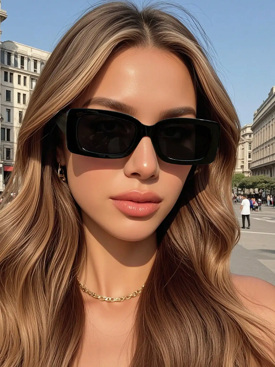 1 Pair Fashion Unique Street Style Glasses, Ideal for Music Festivals, Beach, Party, Business Casual, Travel & Outdoor Accessori