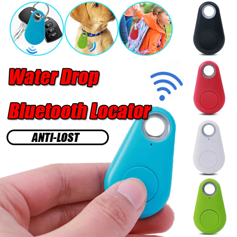 Smart GPS Water Drop Bluetooth Locator Anti-Lost Pet Kids Bag Keys Tag Alarm Reminder for IOS/ Android Compatible Finder Tracker