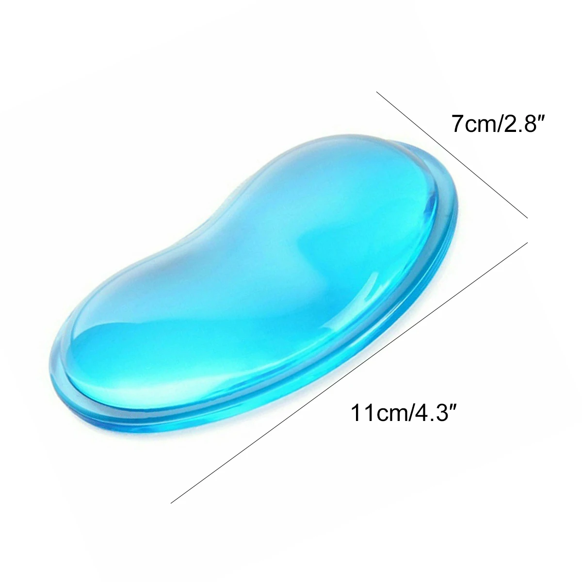 2Pcs 2023 Quality Silicone Heart-shaped Wrist Pad Wavy Comfort Gel Hand Mouse Support Cushion Wrist Cushion Rests for PC Laptop