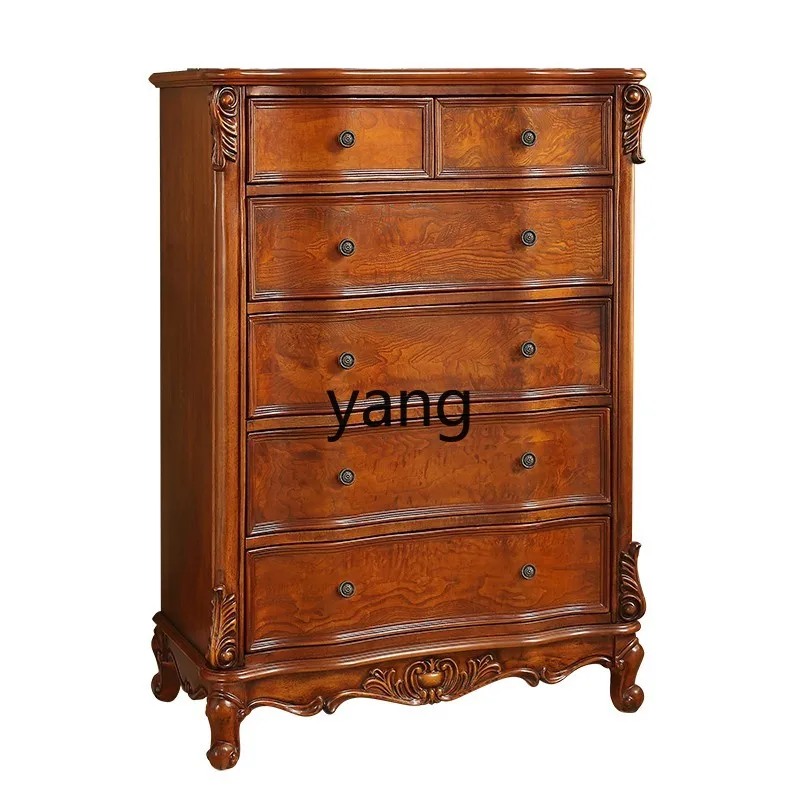 

YJQ solid wood chest, file drawer, locker, bedroom furniture, antique storage