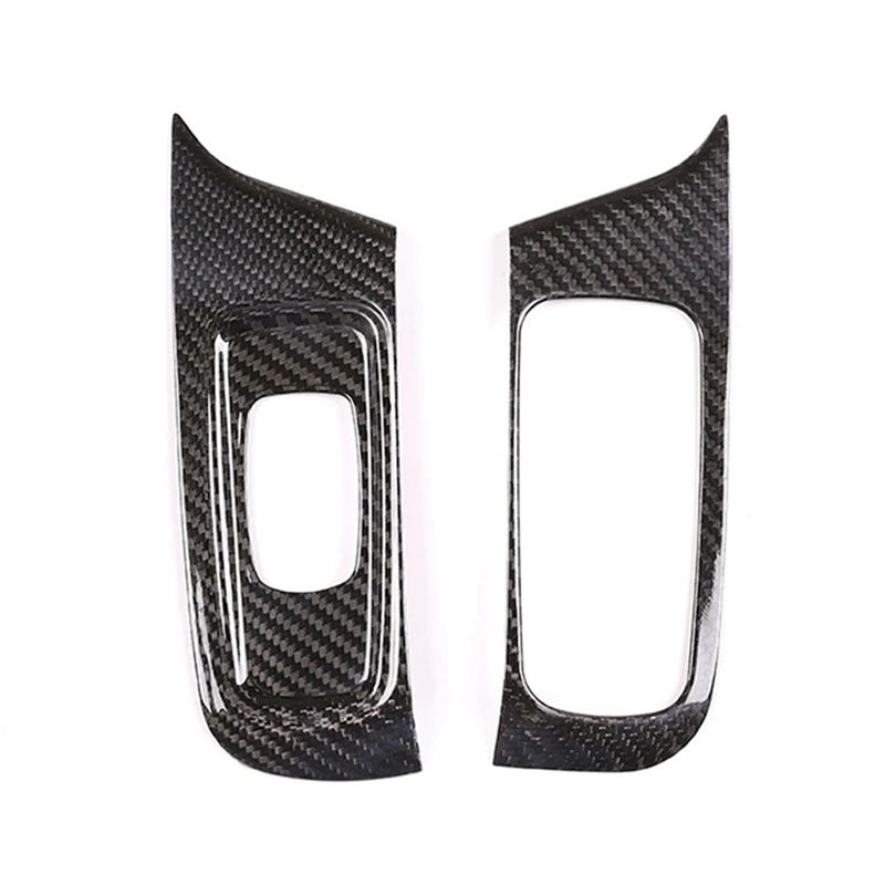 

For Porsche 718 2016-2019 911 2016-2018 Dry Carbon Fiber Car Window Lift Button Frame Trim Sticker Parts Accessories