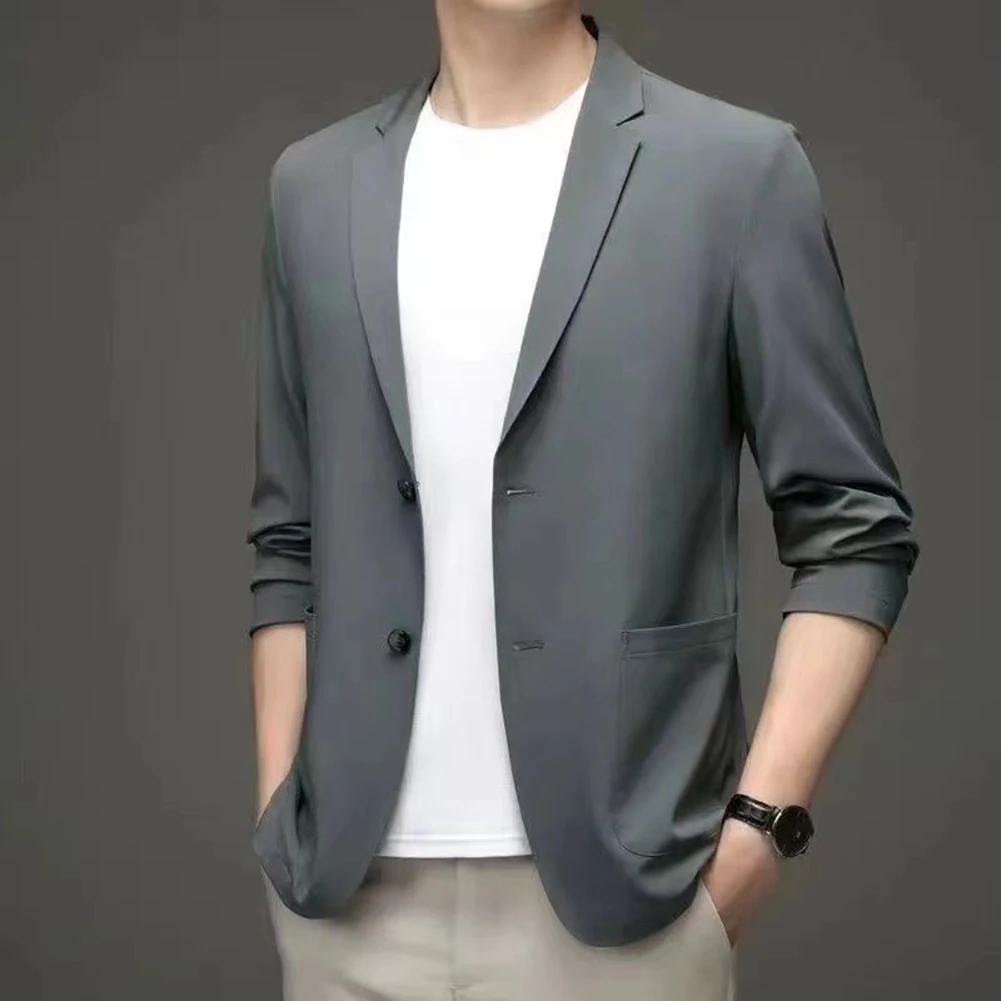 Plus Size Suit Coat Casual Jacket Size for blazer Business Coat 95 Polyester 5 Spandex Stretchable Fabric Plus