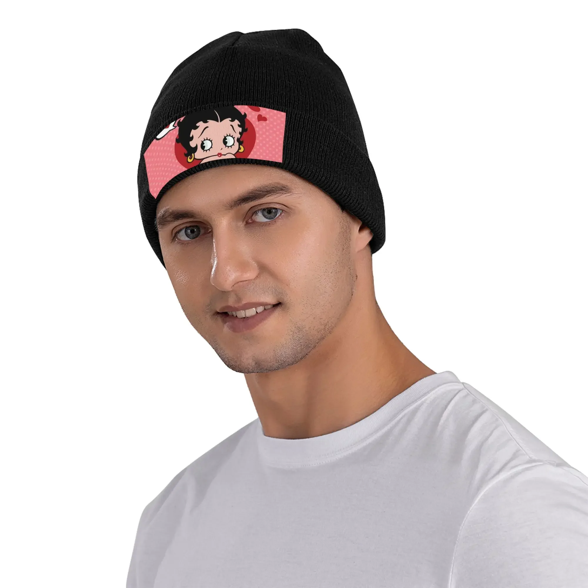 Mrs Boop Thing Crew Bettys and Her Dog Winter Skullies Beanies Hat Warm Autumn Knitted Hats Bonnet Caps for Women Men