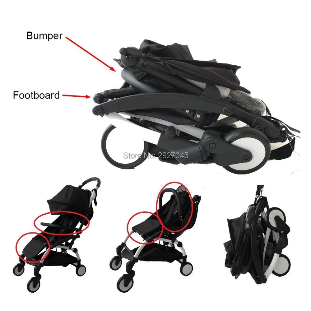 MomTan ® Kinderwagen-Zubehör, Armlehne, PU-Leder, Stoßstangenstange, Handlauf, verlängertes Trittbrett, kompatibel mit Babyzen YOYO 2, YOYO 3 – Detail 6