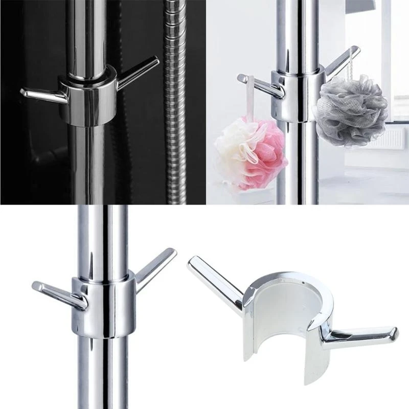 

Shower Rod Towel Hook Holder Shower Head Holder Hook set for Bathroom & Kitchen