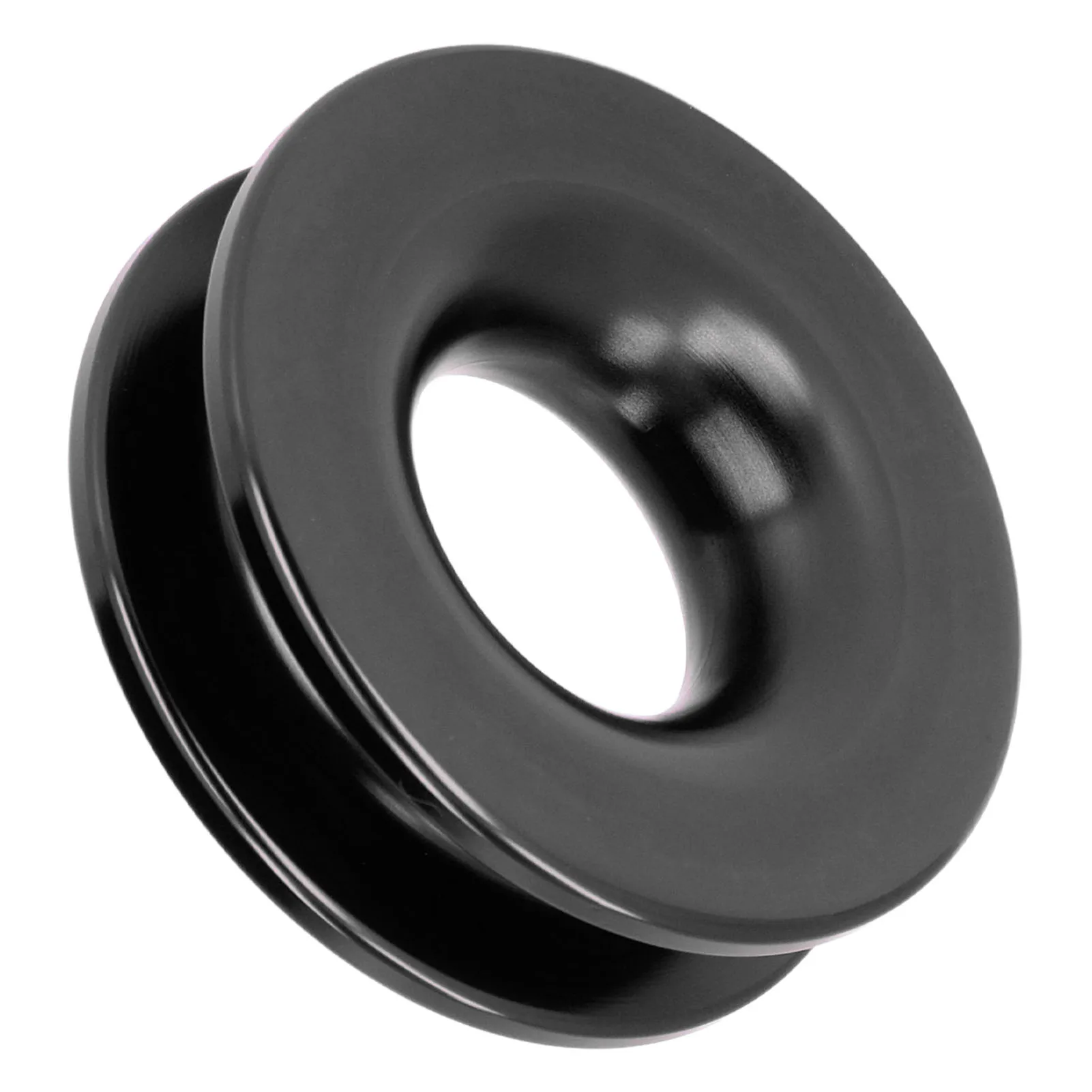 Black Aluminum Alloy Winch Snatch Recovery Ring, Pulley Shackle Accessory For ATV UTV Truck Marine Boat Off-road Work