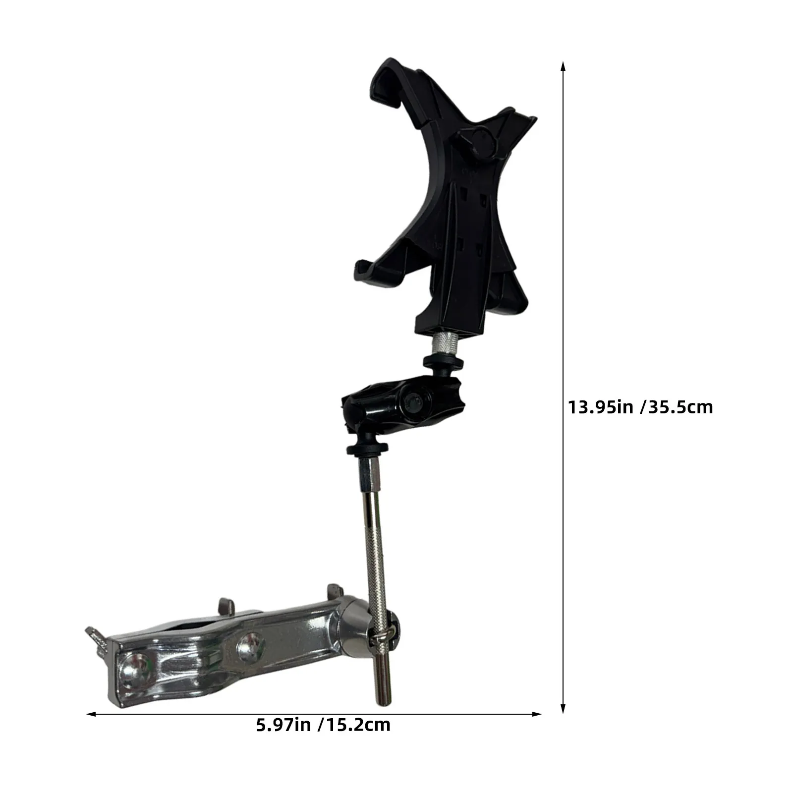 Drum Rack Tablet Mount Music Stand With Clamp Adjustable Angle Arm Electronic Drum Stand Music Sheet Holder Smartphone Mount