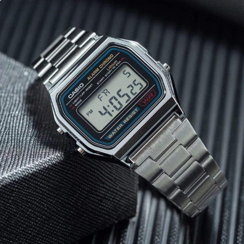 Minimalist Retro Casio A158WA-1 Digital Wrist Watch Splash Proof Multi Function Student Casual Wristwatch Gift Watch view 3