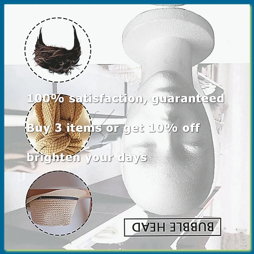 Foam Mannequin Head Model Sunglasses Eyeglass Stand Hat Cap Display Holder Headset Mannequin Head Display Stand RackA09G