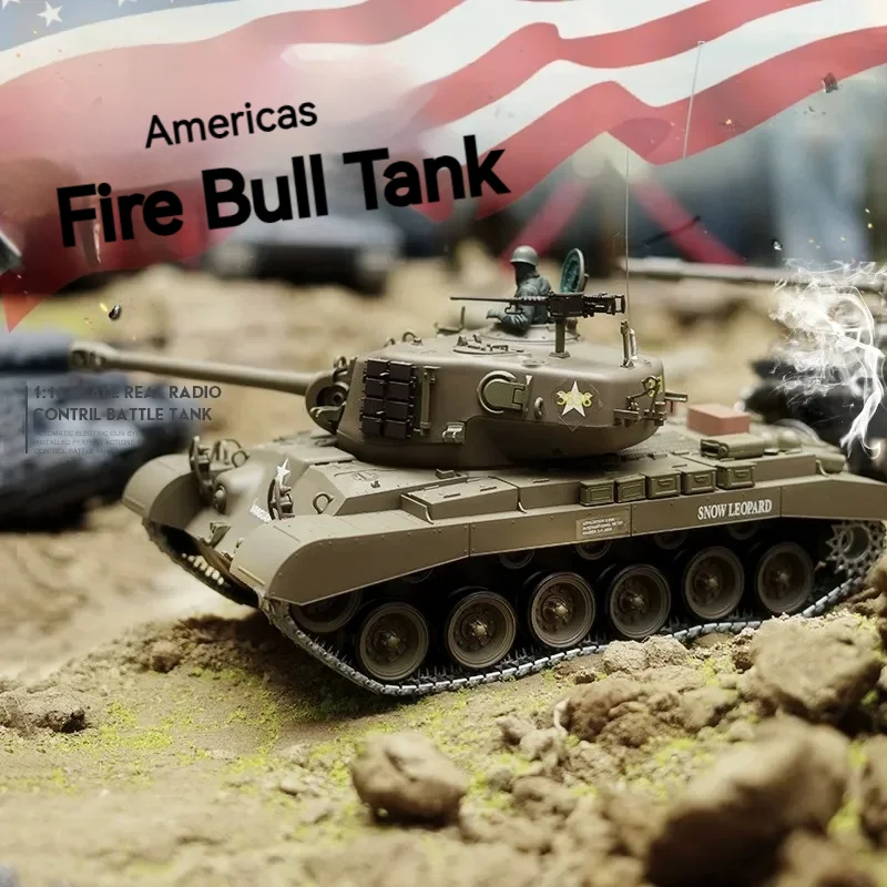 Henglong américain M26 Pershing 52 cm grand modèle de char lourd télécommande char de combat jouet pour garçons cadeau de Simulation éducatif
