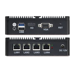 Mini PC X86 Router Celeron J4125 N5105 N2830 4x 2.5G Ethernet 4G SIM Slot Support Virtualization OpenWrt Pfsense Windows Linux