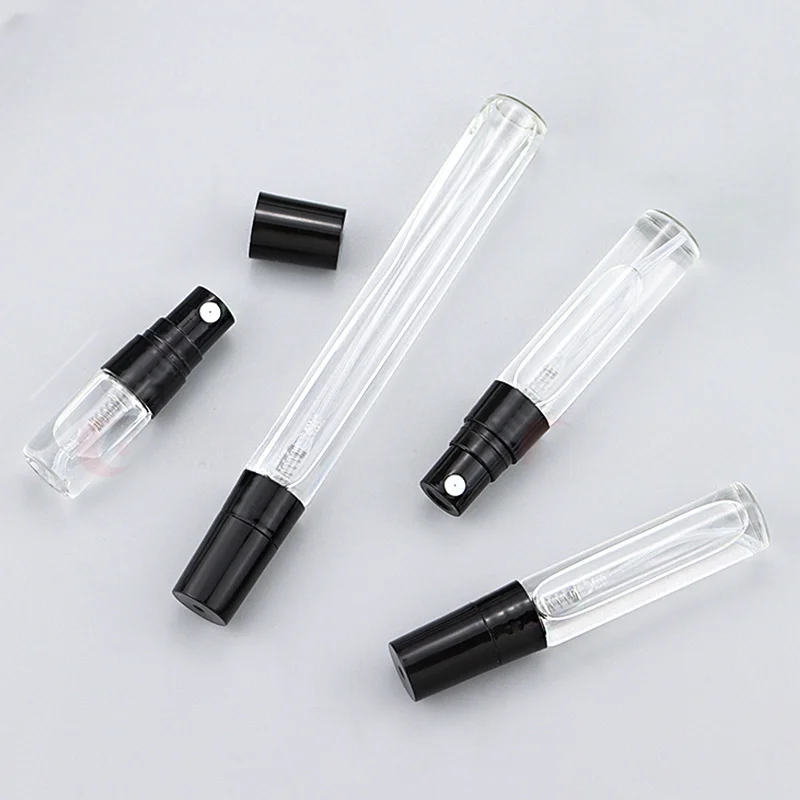 10/piece 2ml/3ml5ml Transparent High Quality Glass Perfume Bottle Spray Bottle Mini Portable Travel Sub-bottle