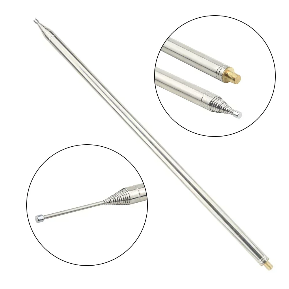 Durable Telescopic Antenna Shortwave Antenna 14 Sections 201 Stainless Steel 5.6m/18.4ft 50cm Elements M10 Thread