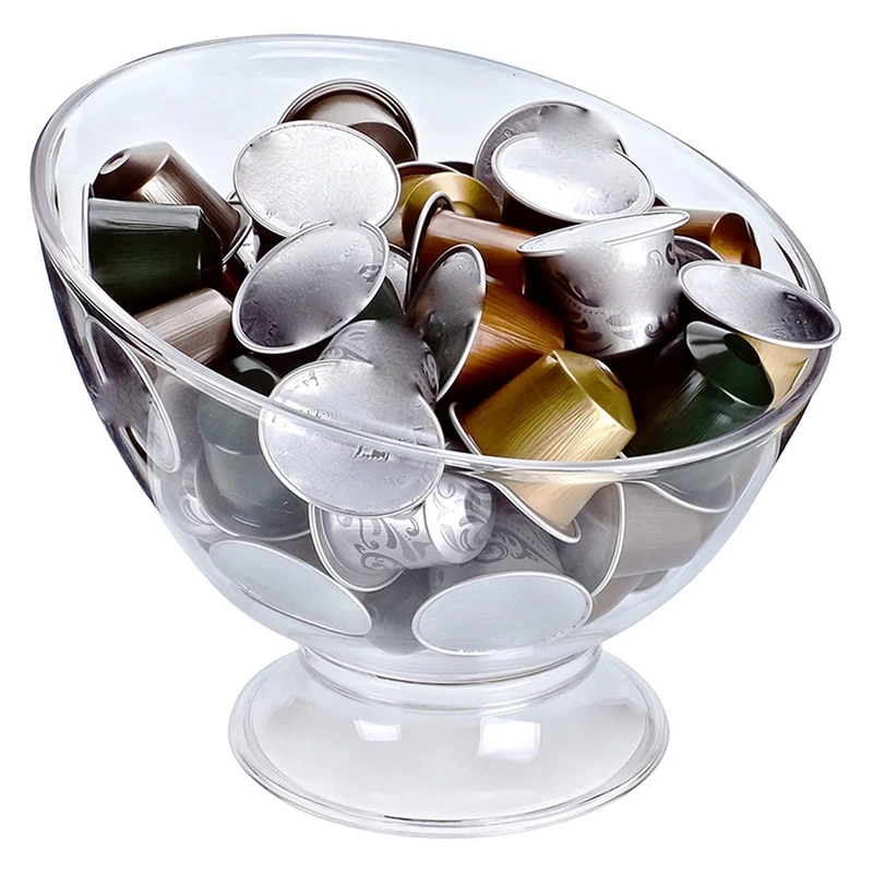 2X Coffee Pod Holder K Cup Holder Transparent Plastic Large Capacity Coffee Pod And Capsule Locker