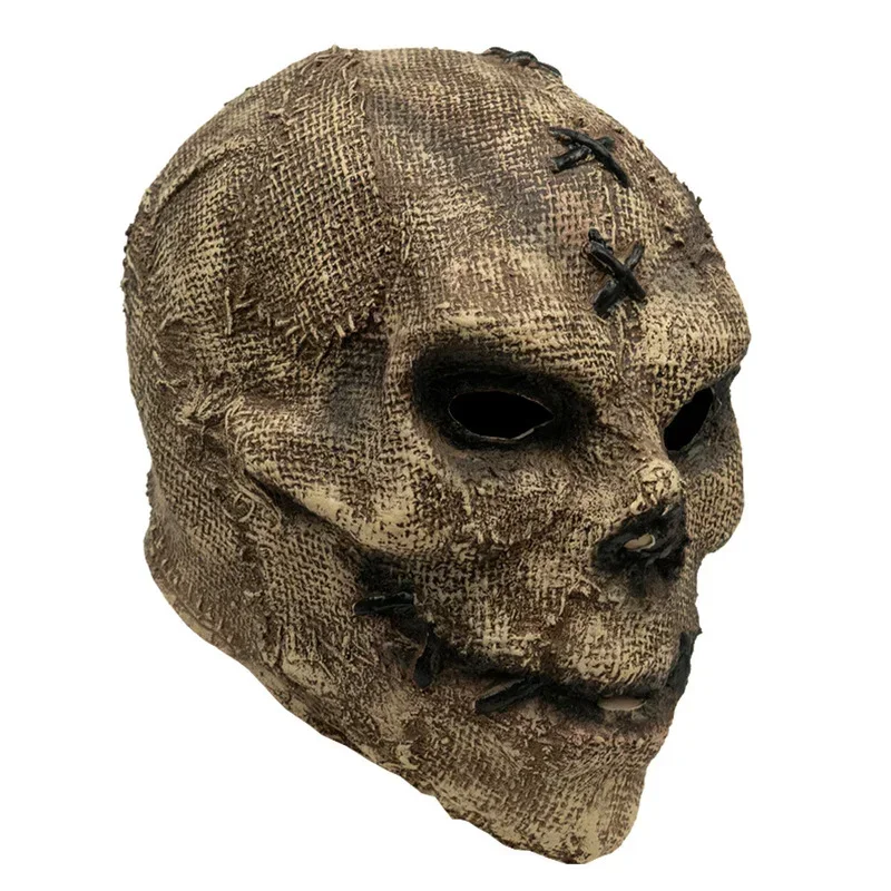 Horror zumbi máscara mal esqueleto capacete rosto cheio crânio máscara festa traje adereços máscara carnaval cosplay máscara de halloween para homem