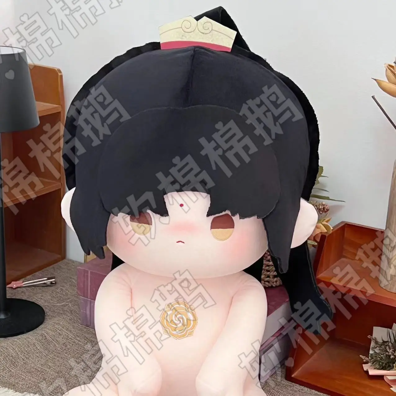 Anime Grandmaster of Demonic Cultivation Jin Ling Cosplay Soft Cotton Body Dress Up Stuffed Pillow Sitting Posture Figures 40CM