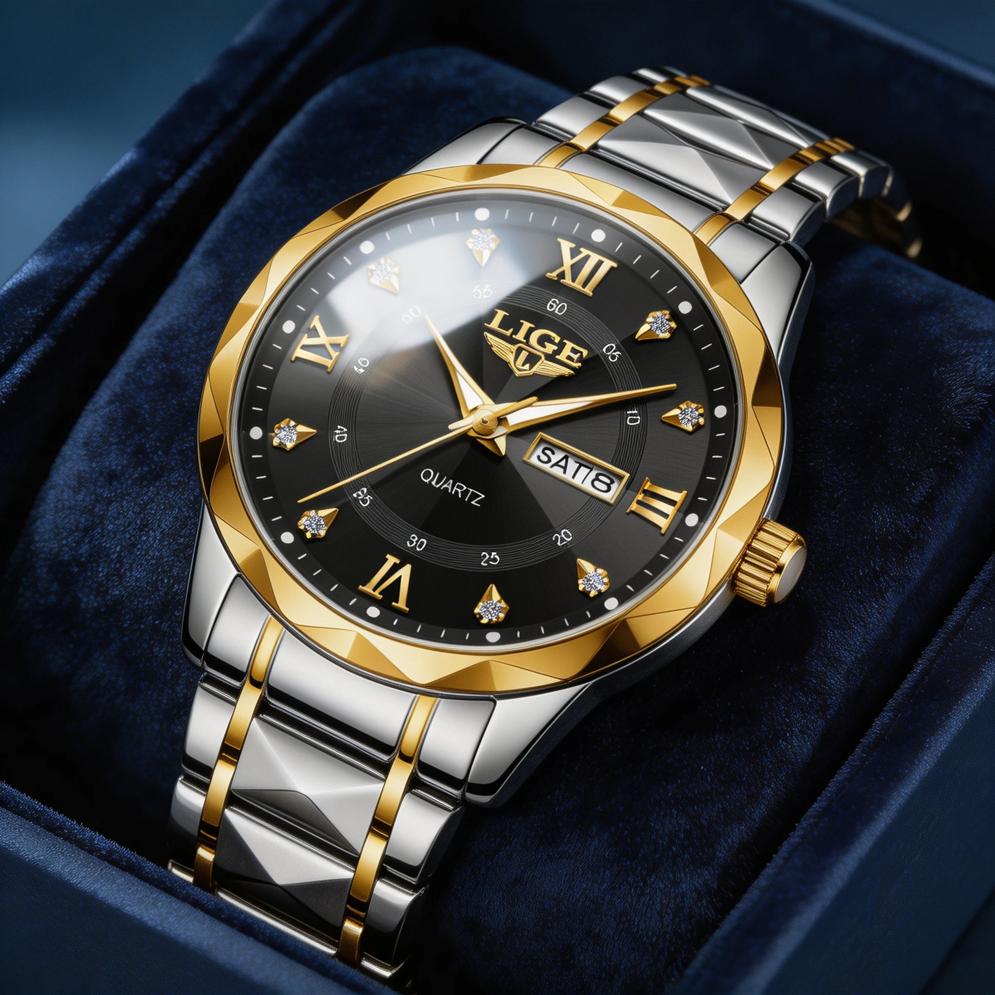 Luxury Watch Top 10 - LIGE – elegancki, luksusowy zegarek męski,
