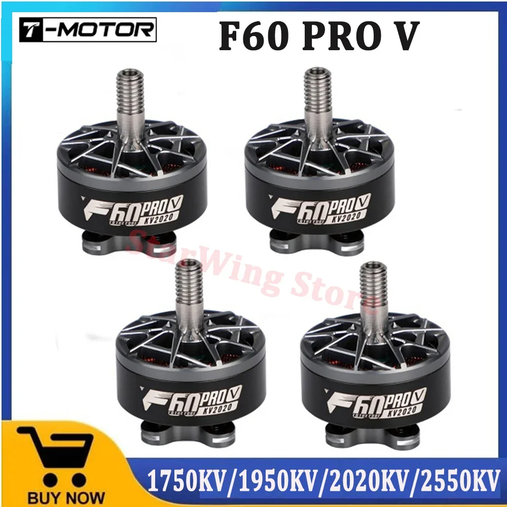 T-Motor F60 PRO V F60PROV 1750KV 1950KV 2020KV 2550KV 5-6S Brushless Motor for RC Drone FPV Racing