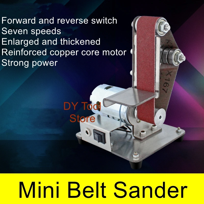 Mini electric belt sander DIY polishing machine Polishing machine constant Angle sharpening knife cutting machine
