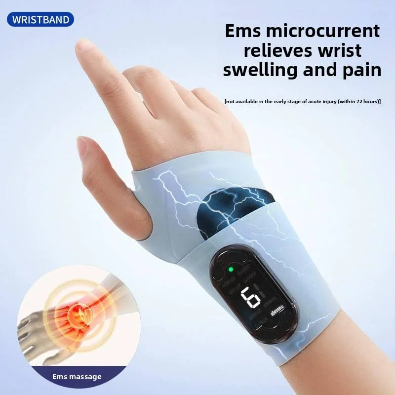 EMS Intelligent Hand Massage Instrument Wrist Hot Compress Tendon Sheath Electric heating Massage Sports Sprain Wrist Guard