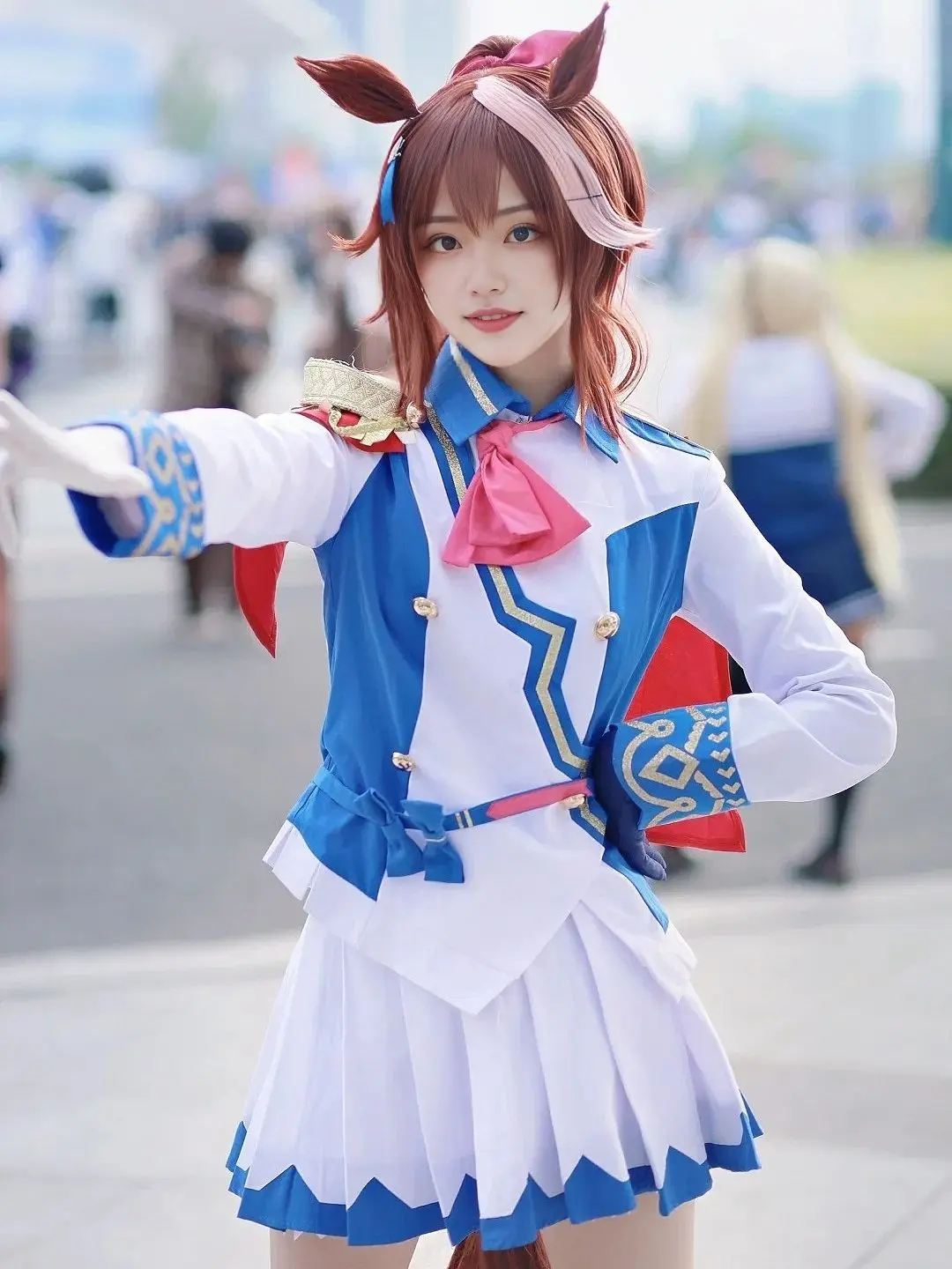 

Uma Musume Pretty Derby Tokai Teio Cosplay Costume Battle Suits Full Set Women Game Anime Outfits for Christmas Fancy Party