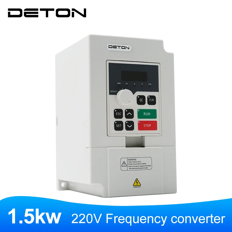 

Контроллер скорости однофазного и трехфазного преобразования частоты 1,5 кВт, 220 В используется для преобразования частоты шпинделя.