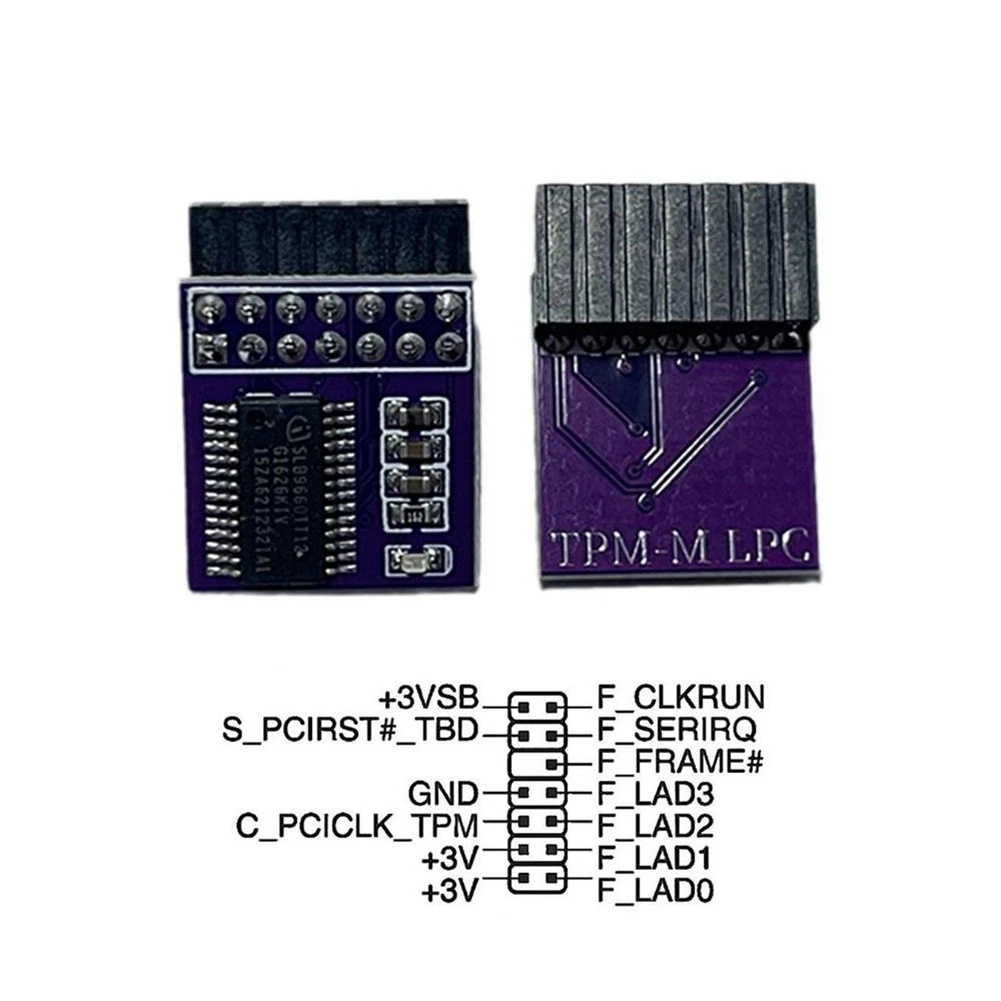 وحدة أمان التشفير TPM 2.0 الصيفية تدعم ترقية Windows 11 LPC-14 Pin بطاقة عن بعد تدعم اللوحة الأم لـ ASUS #4